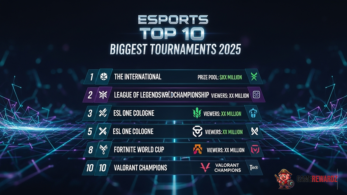 Esports Top 10 Biggest Tournaments 2025